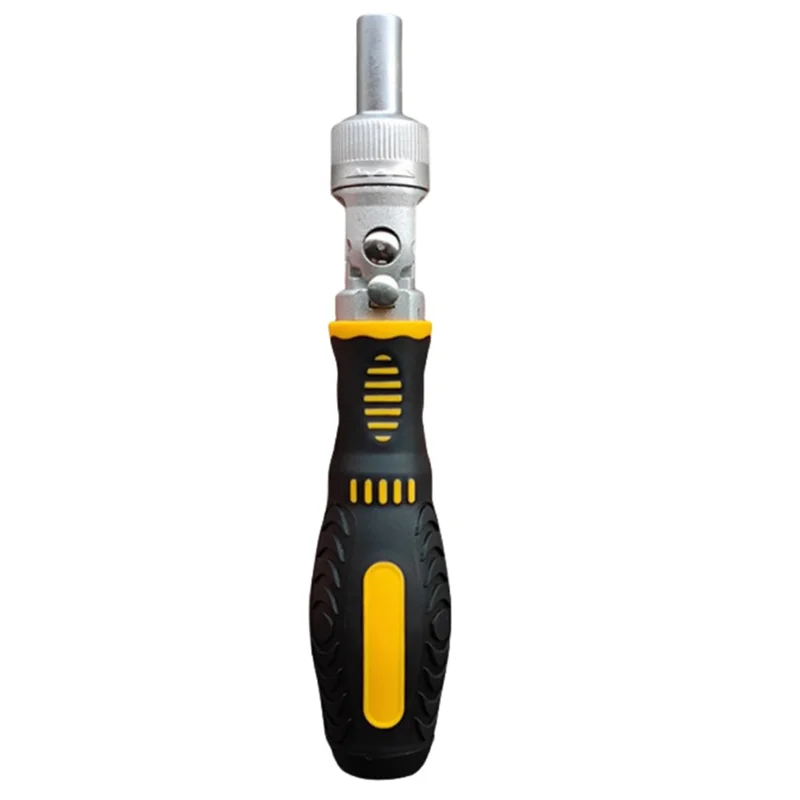 【RECOMENDAR】Household Maintenance Tool 72-Tooth Ratchet Two-Way Screwdriver Set Bendable Labor-Saving Screwdriver Kit One-Word C