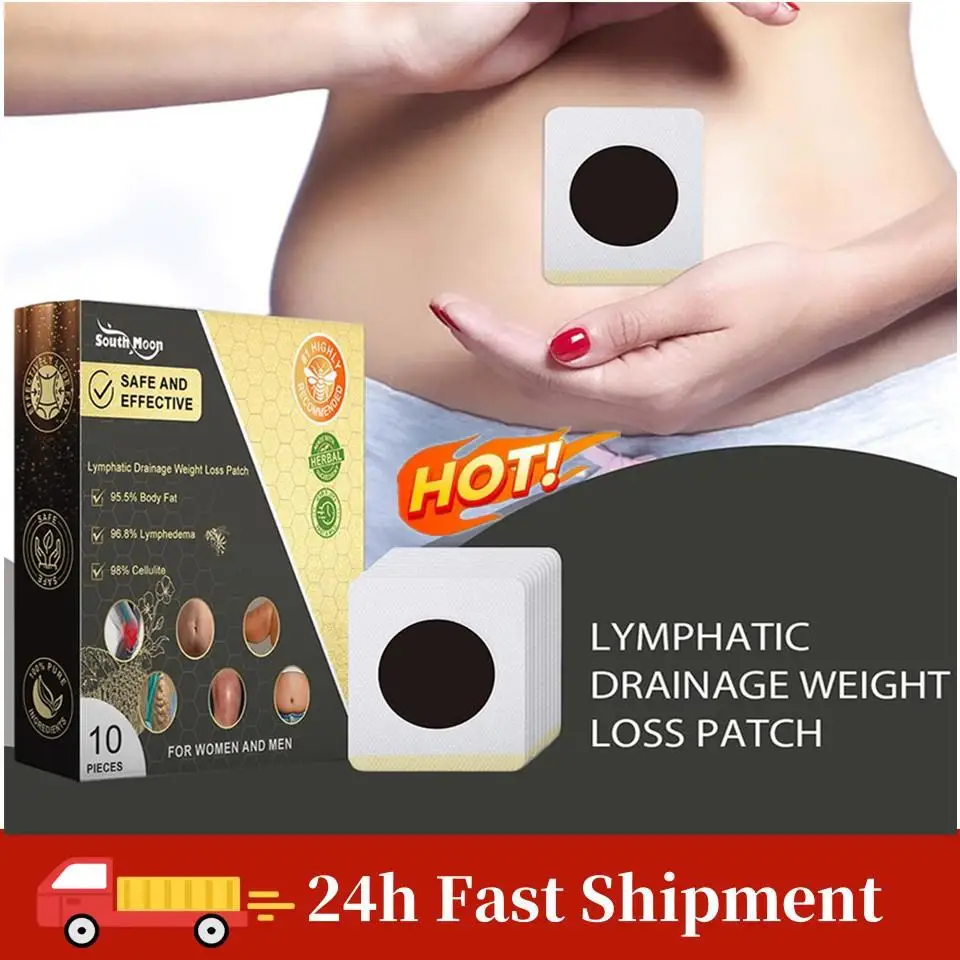 

10Pcs Bee Patches Promote Circulation Weight Loss Belly Slimming Patch Relieve Stress For Lymphatic Detoxification