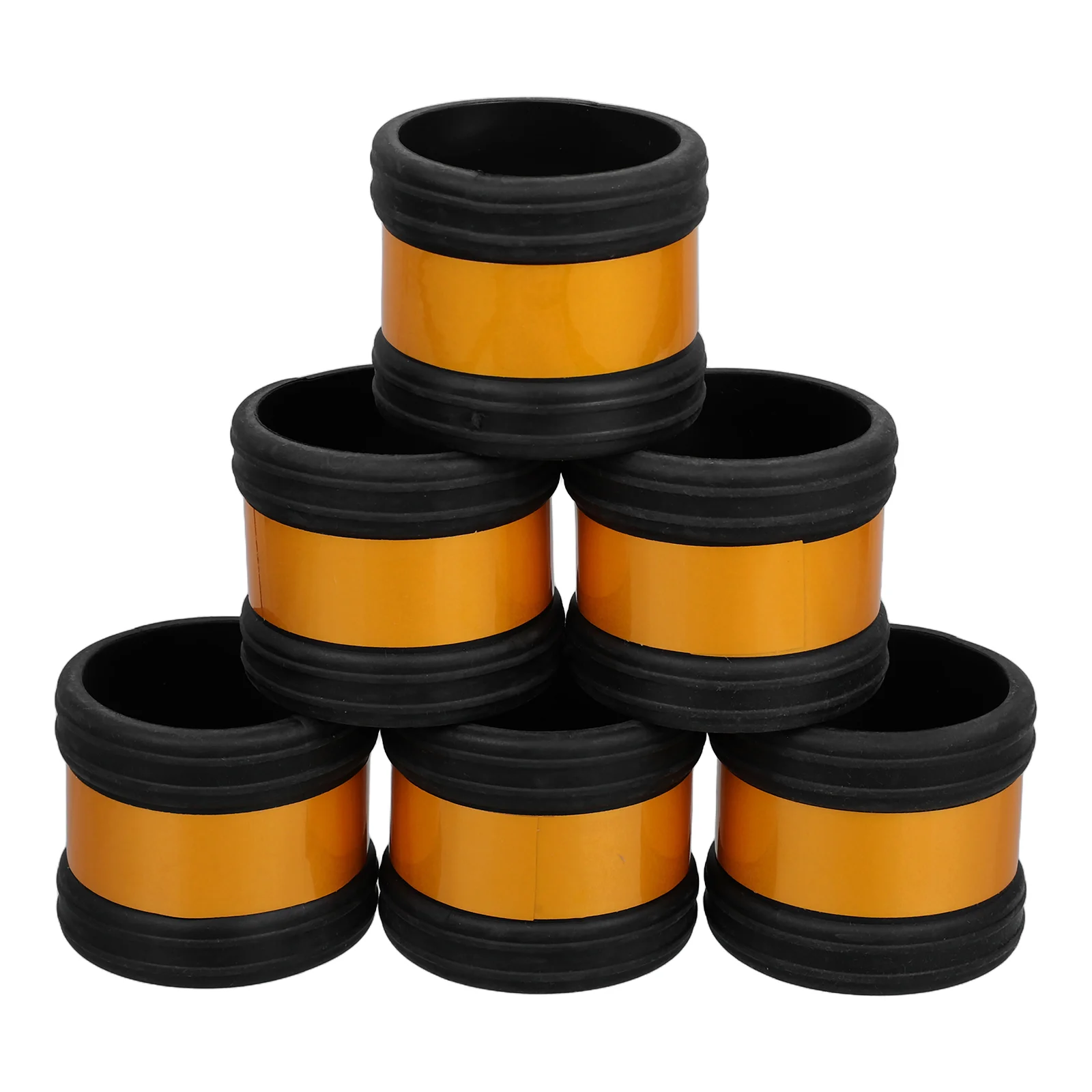 

6 Pieces Cap Durable Rubber Reflective Markings Pipe Sheath Scaffolding Accessories Tube Fittings Shelf Pipe
