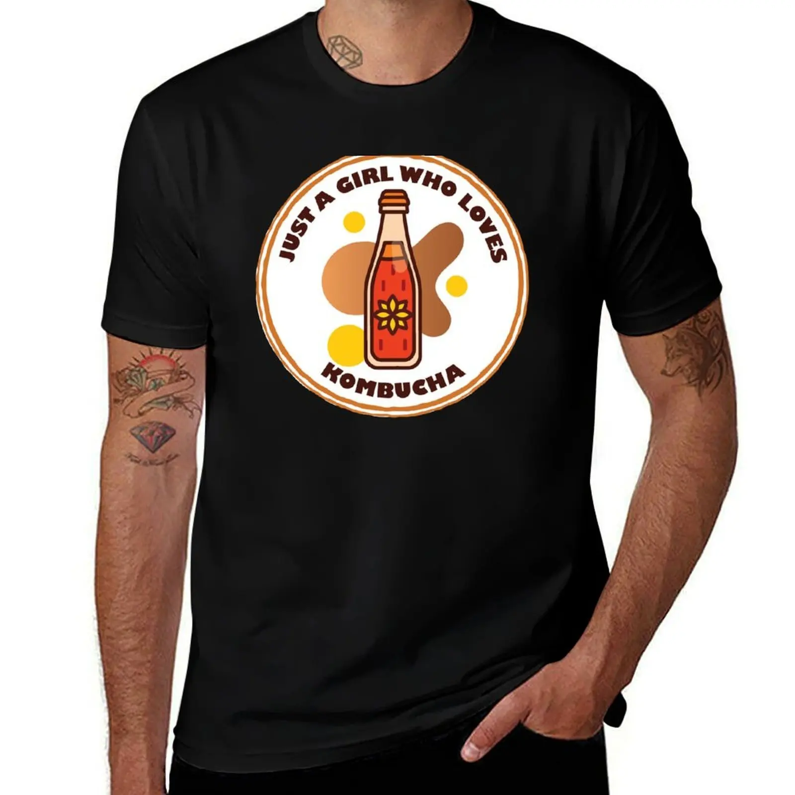 

Just A Girl Who Loves Kombucha T-Shirt valentines clothes graphic t shirt vintage customs custom t shirt men t shirts