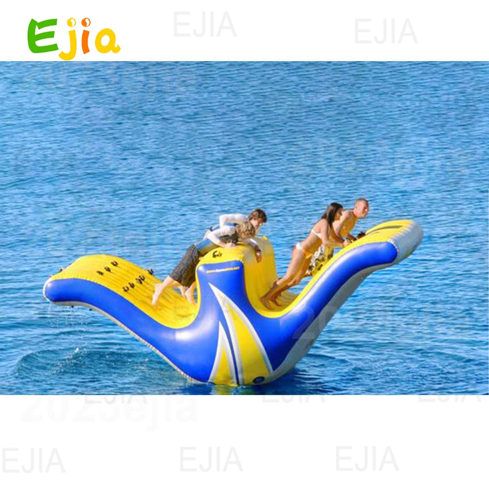 Grande ganga inflável do parque aquático para adultos, corrediça aquática, brinquedos de balancim, jogos, 8-10 pessoas, 5x2.5m