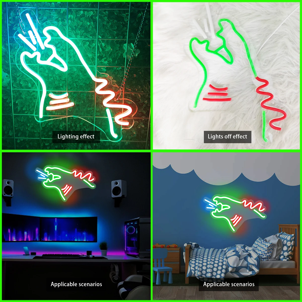 Cartoon monster Neon Sign geschikt voor kamer Wall Decor feestcadeaus internetcafé bioscoop led cool Neonlicht decor