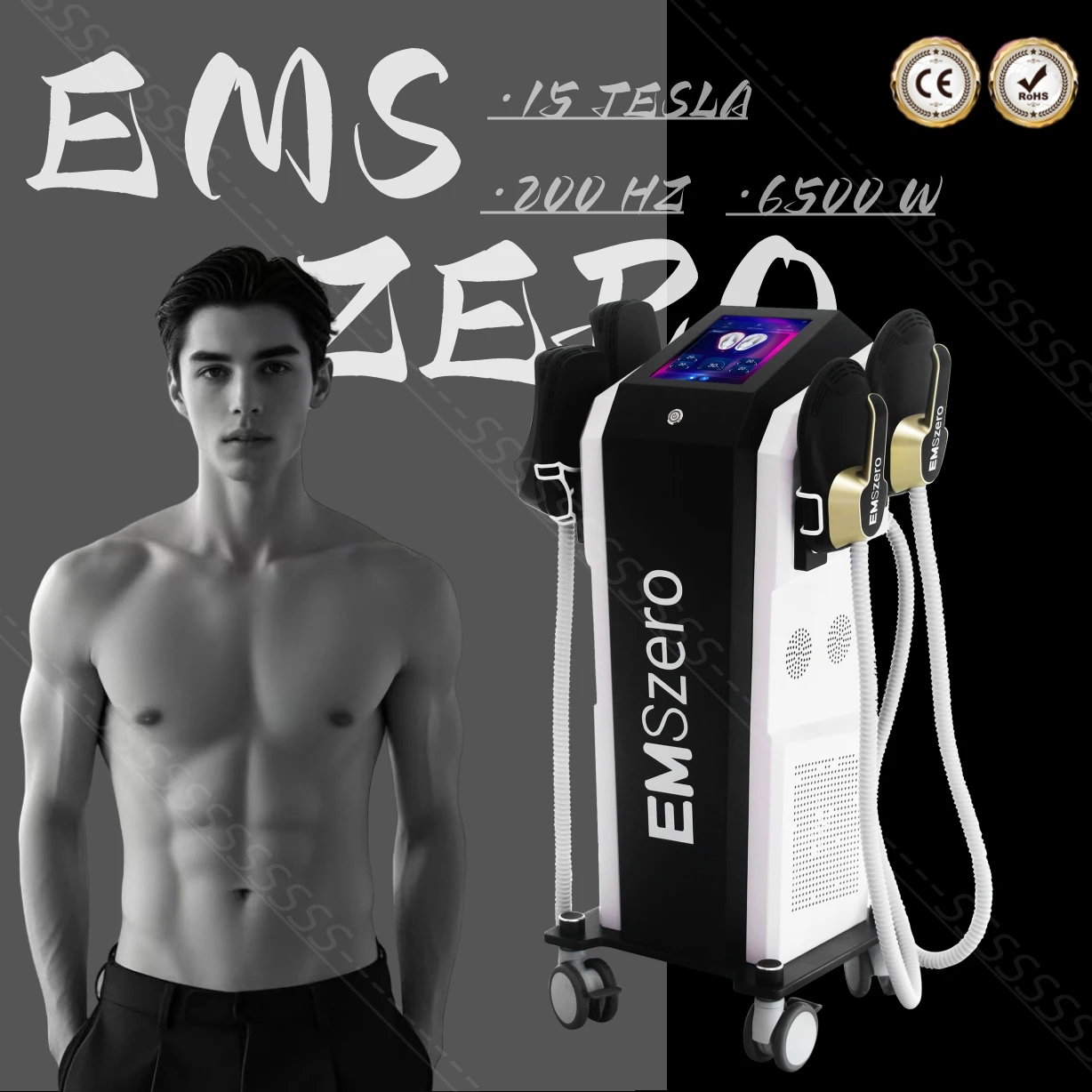 Professional EMSZERO RF Machine EMS Body Slimming Muscle Stimulation Lose Weight Ultra Sculpt Therapy 5 Handle Pelvic Buttock