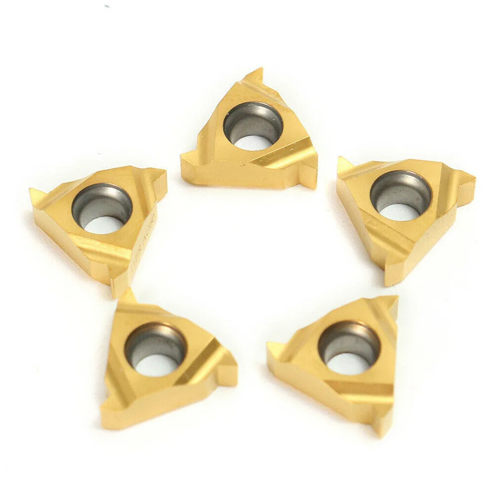 Enhanced performance in various processing environments 11ER AG60 BP010 carbide threading insert for SER holder