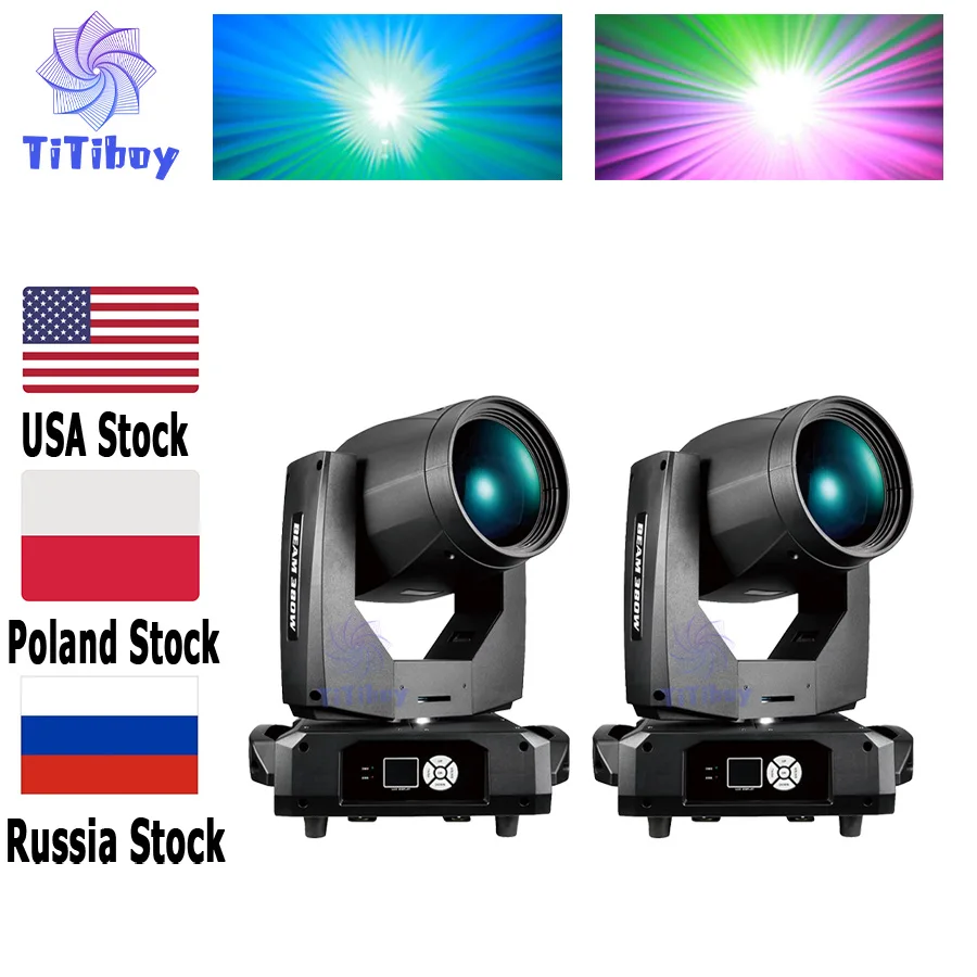 0 Tax 2Pcs New 20R 380W Beam Moving Head Light DMX512 Sound Control DJ Disco Music Party Bar Stage Lights Moving Head Light