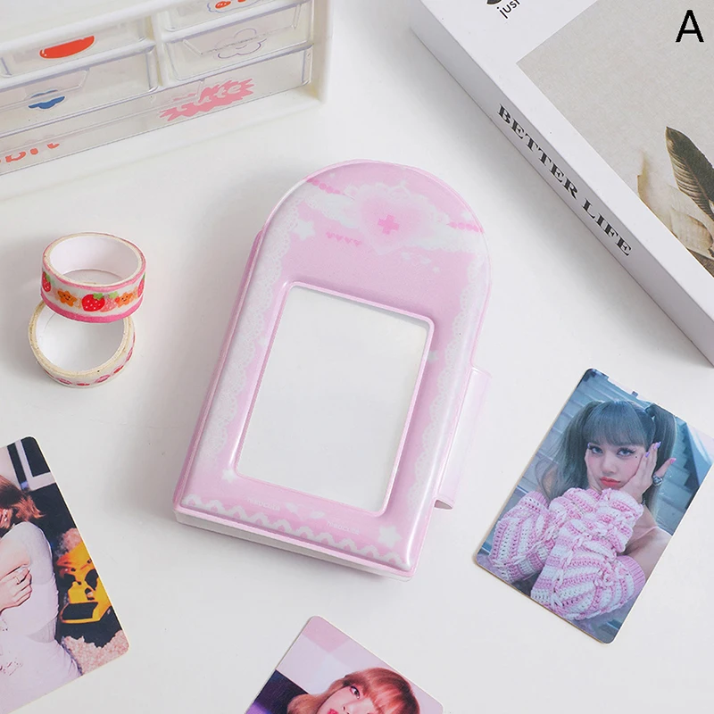 フォトカードホルダー、韓国のkpopidフォトアルバム、ポストカードの収集ブック、ミニinstax写真撮影アルバム、3 "、40ポケット