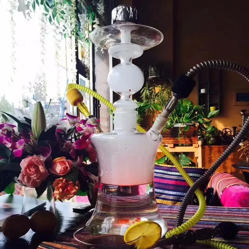 

Light luxury Middle Eastern all-glass hookah Fashion Arab hookah Special glass hookah for high-end places