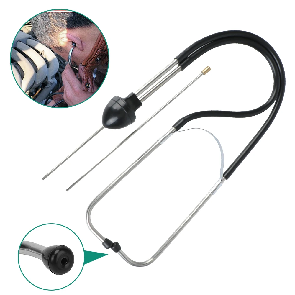 Anti-shocked Auto Engine Hearing Tool Engine Analyzer Car Engine Block Diagnostic Tool Mechanics Cylinder Stethoscope