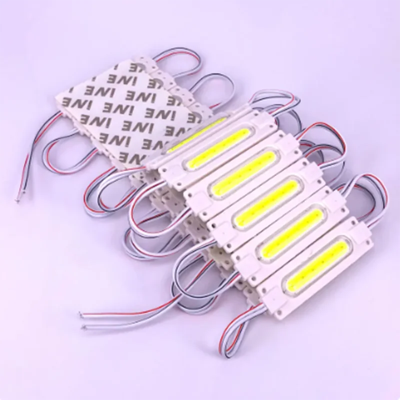 2026 new DC24V 3W COB LED Module Storefront Window Injection IP67 Waterproof Light for Advertising Box Car 20/100pcs