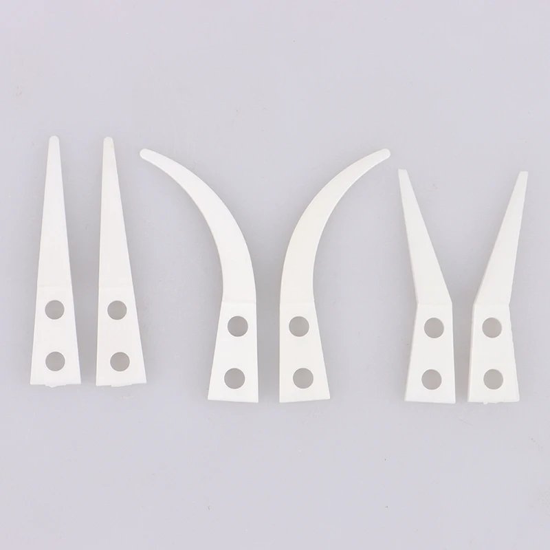 2pcs Insulated Straight Curved Tip Anti-static Ceramic Tweezers Electronic Industrial Ceramic Tweezers For Industry