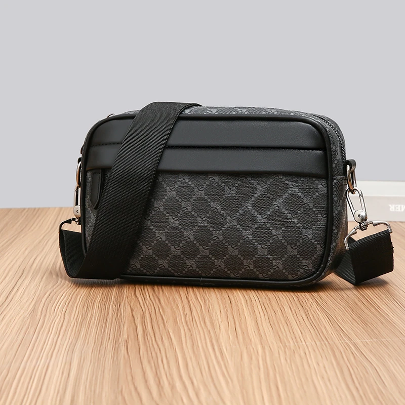 Bolso de Hombro Pequeño de Moda para Hombre, Bolso de Mano de Cuero PU de Alta Calidad, Bolso Casual para Hombre, Bolso de Compras, Bolso para Teléfono