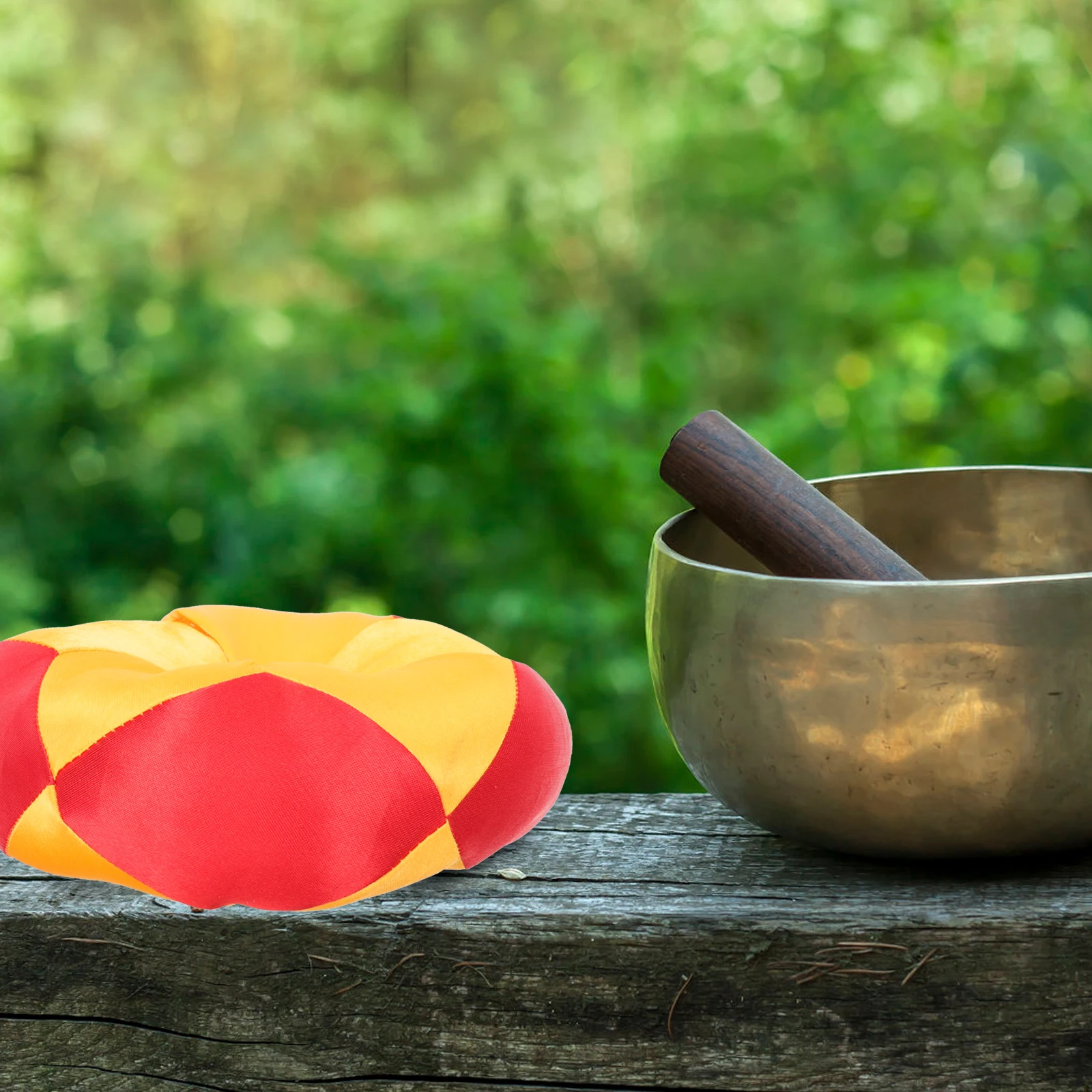 

Buddha Sound Bowl Cushion Pad High Quality Fabric Sturdy Durable Versatile Use Creative Design Wonderful Experience Meditation