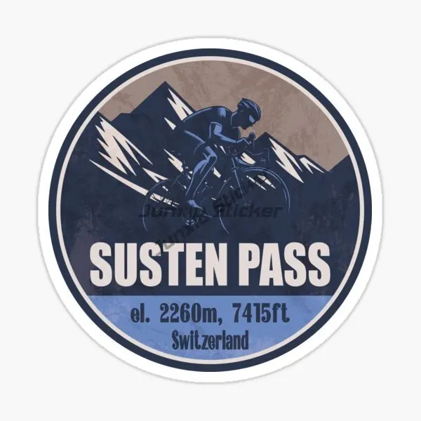 

Susten Pass Swiss Alps Famous Mountain Road Cycling Climbing Car Sticker Self-adhesive Waterproof Decorative Decal