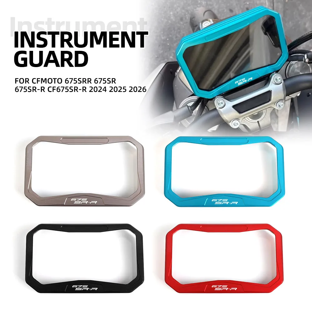 For CFMOTO 675SRR 675SR 675SR-R CF675SR-R 2024 2025 2026 Frame Cover Theft Guard Screen Instrument Protector Dashboard Guard