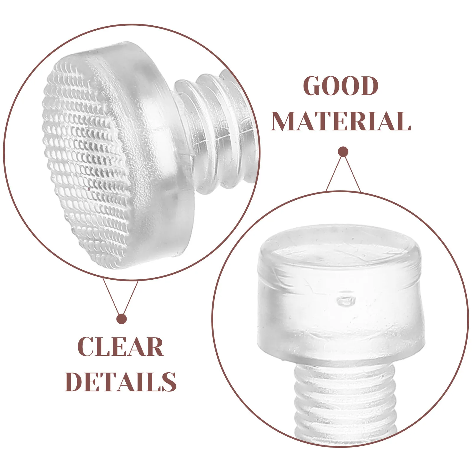 50Pcs Clear Furniture Feet Pads Cabinet Bumpers Anti Collision Pads Non Skid Furniture Protector for Cabinets Drawers Kitchen