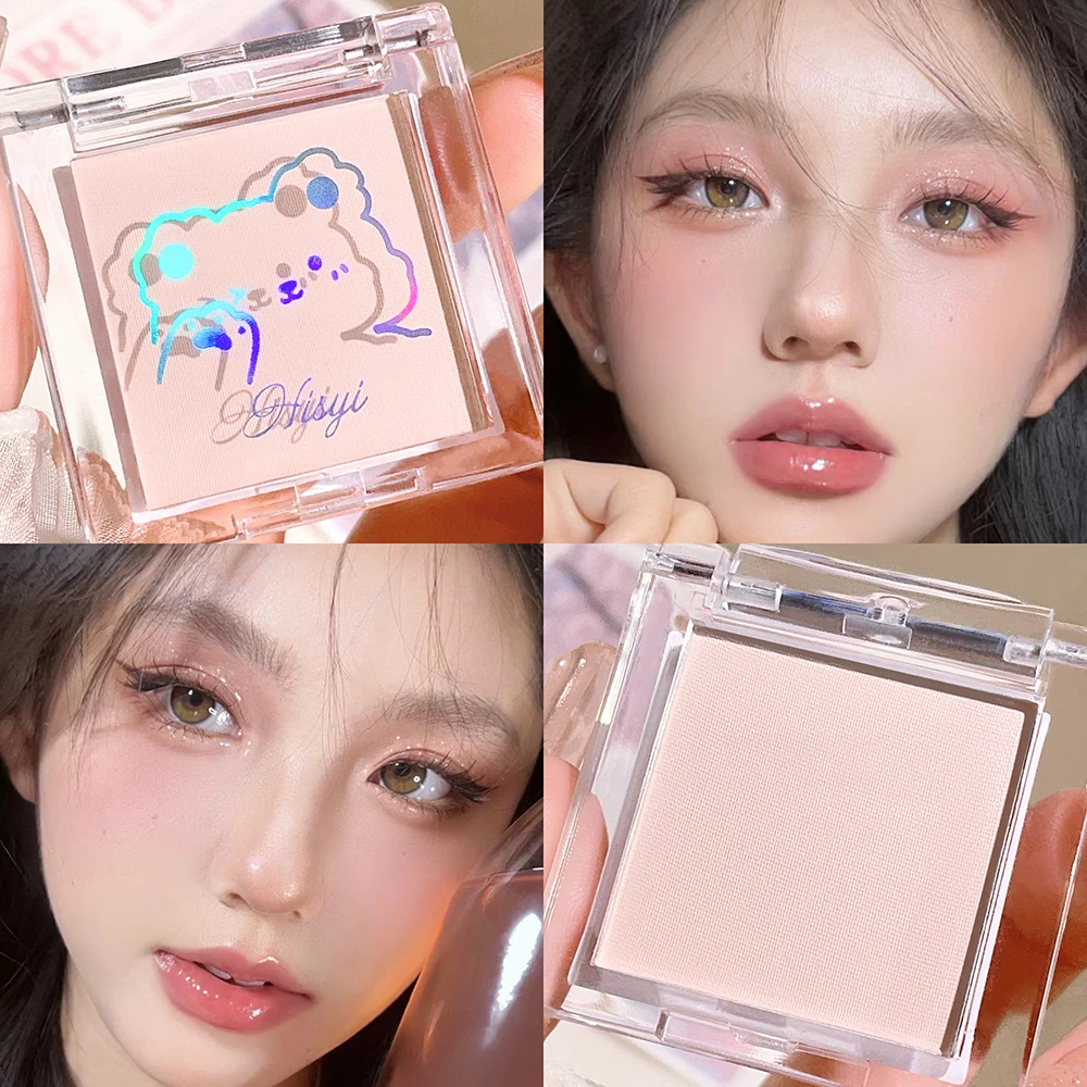 Matte Monochrome Eyeshadow Palette Natural Light Highlighter Powder For Delicate Eye Contouring White Jade Brightens Makeup