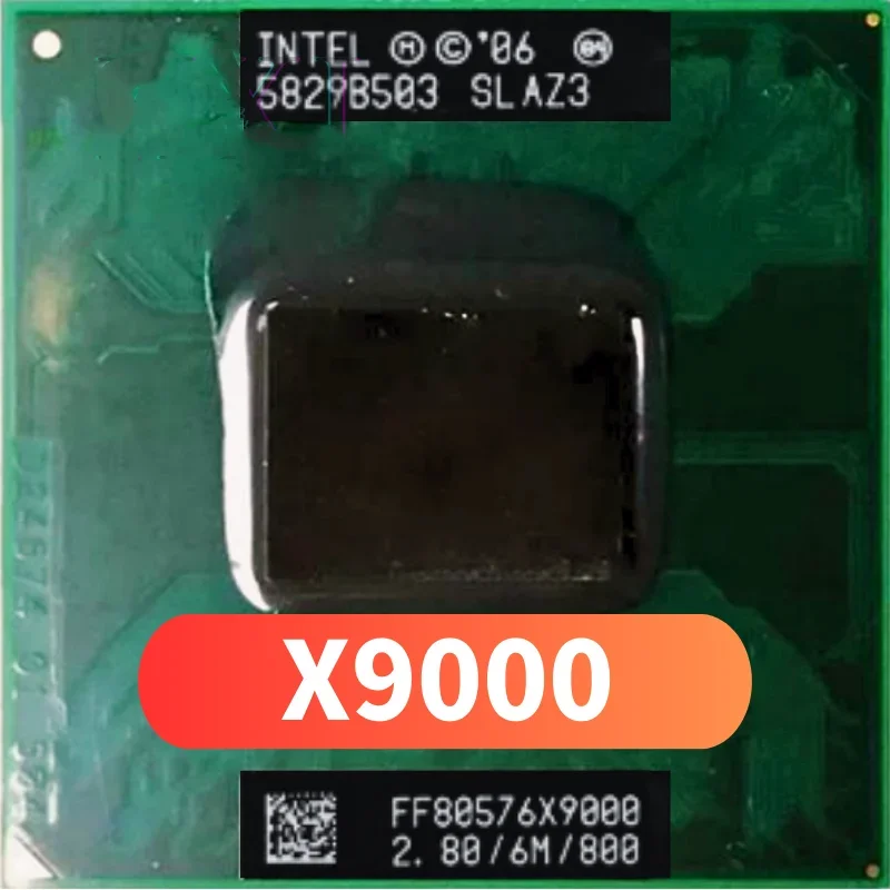 Core 2 Extreme X9000 SLAQJ SLAZ3 2.8 GHz Used Dual-Core Dual-Thread CPU Processor 6M 44W Socket P