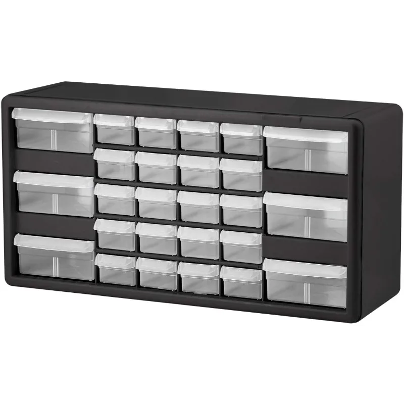 

10726 26-Drawer Plastic Drawer Storage Cabinet for Garage Organization, Bead Organizer, Lego Storage, Teacher Toolbox,