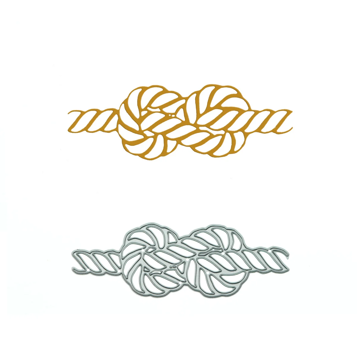 

Tie Up Rope Knot Pattern Die Cut Craft Paper Cutting Metal Punch Stencil For Handmade Card Decorating Handcraft Supply