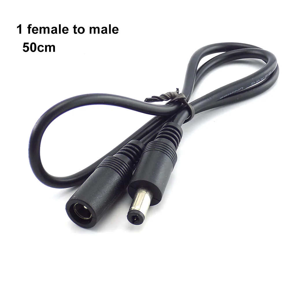 1 Female to 2 3 4 5 6 8 way Male DC connector Power Supply Splitter Plug adapter Cable cord 5.5x2.1mm for Led strip light cctv c