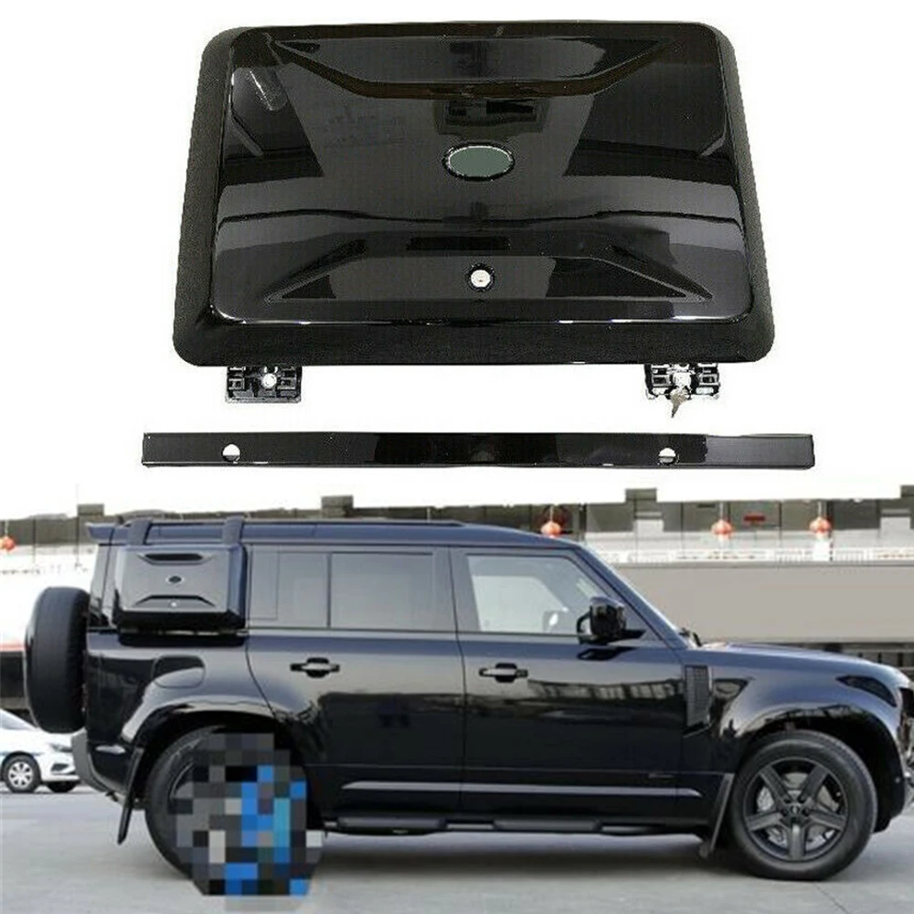 

Bright Black Exterior Side Mounted Gear Box Carrier Fits Defender 110 4D 2020 2021 2022 2023