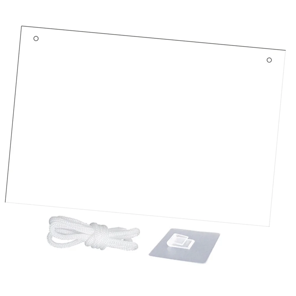 Clear Acrylic Dry Erase Board Wall 30X20Cm Reusable Acrylic Note Board Hanging Frameless White Board Wall Memo Board Planner