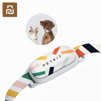 New Youpin Petkit Smart Personalized Dog Cat Collars Adjustable Soft Nylon Waterproof Puppy Collar Tags Pet Accessories APP Work