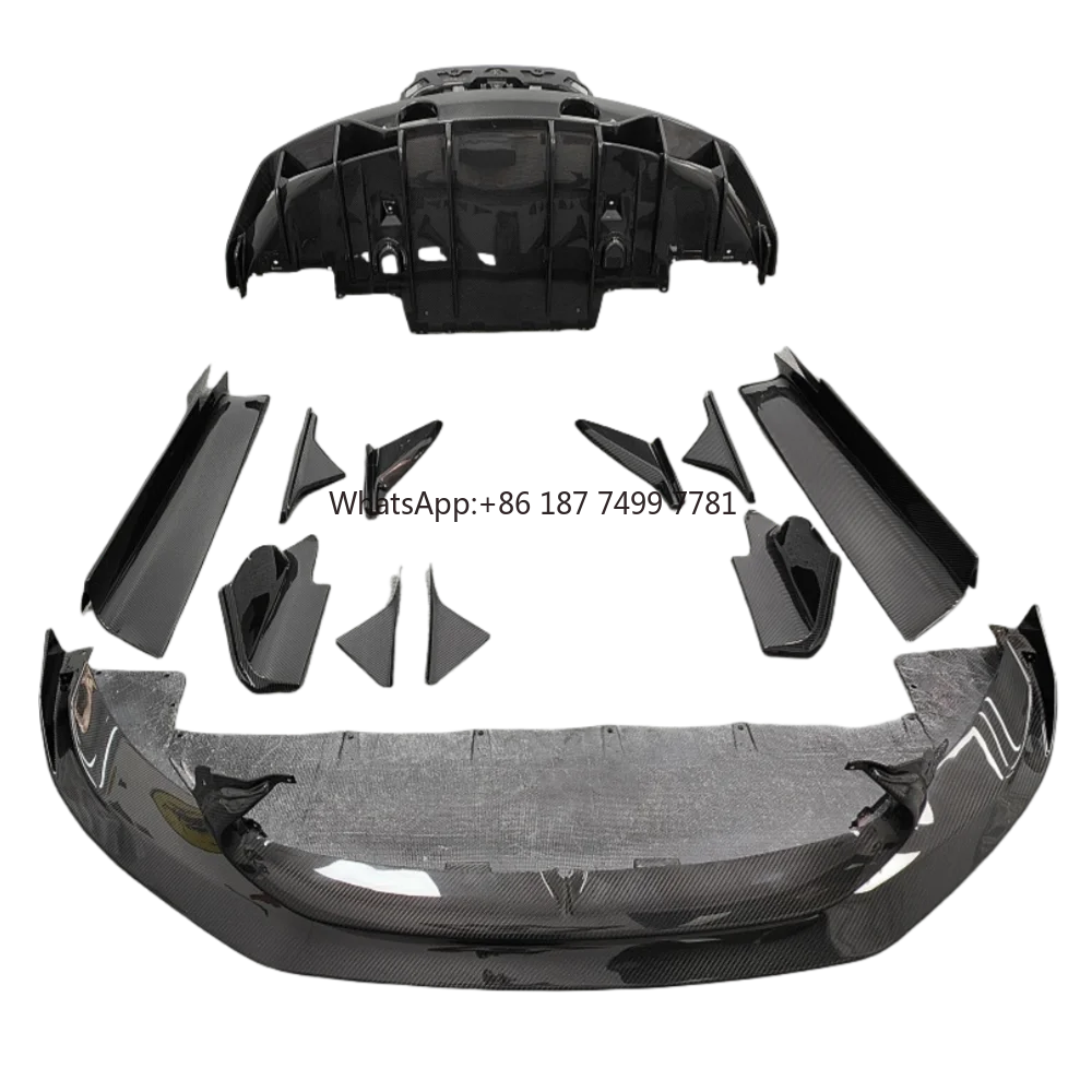 

Suitable for . MC20 Retrofit Upgrade Carbon Fiber Front and Rear Diffuser Side Skirt Body Kit