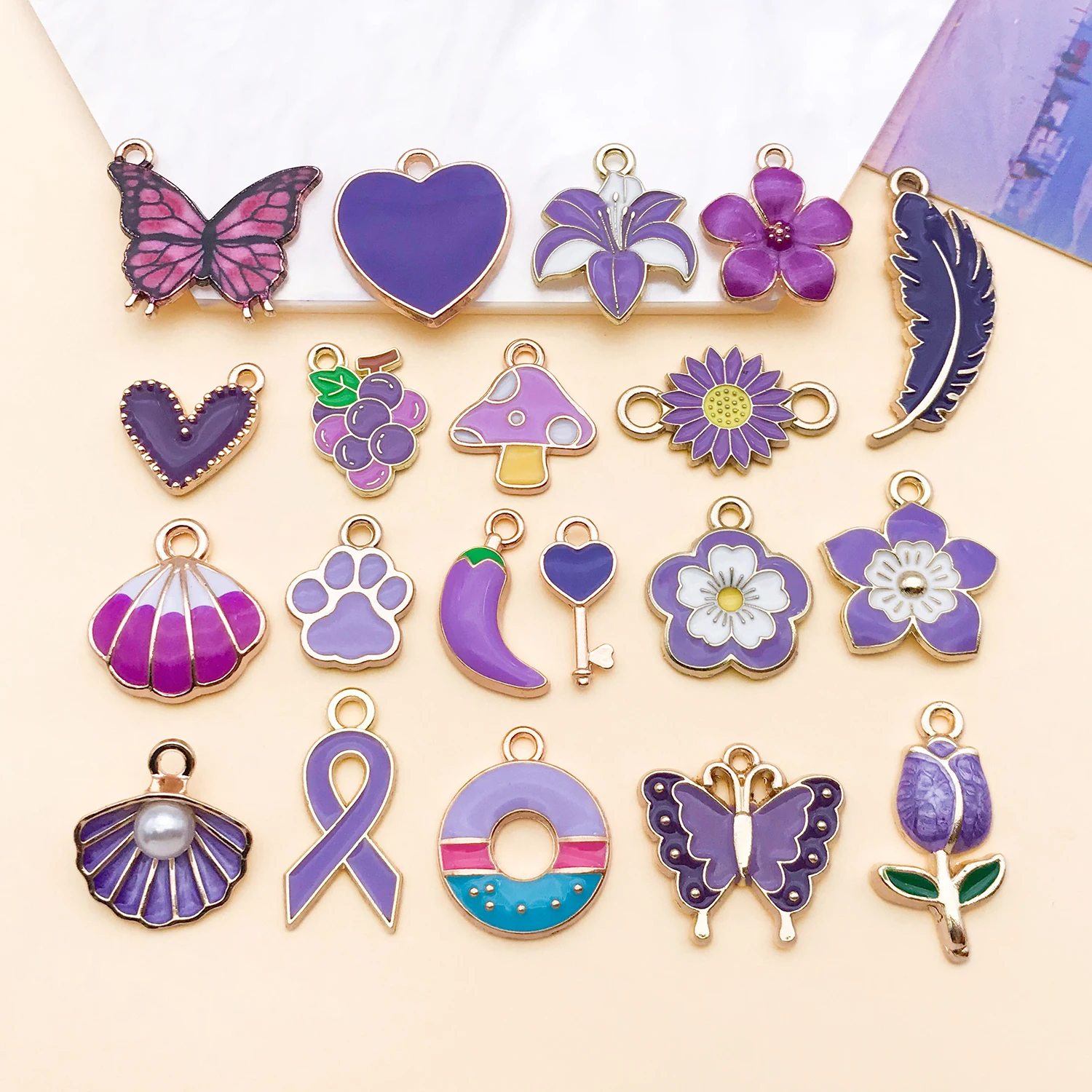 10/20pcs Enamel Charms Alloy Various Styles Pendants For DIY Bracelets Necklaces Earrings Jewelry Making Accessories Supplies image 4