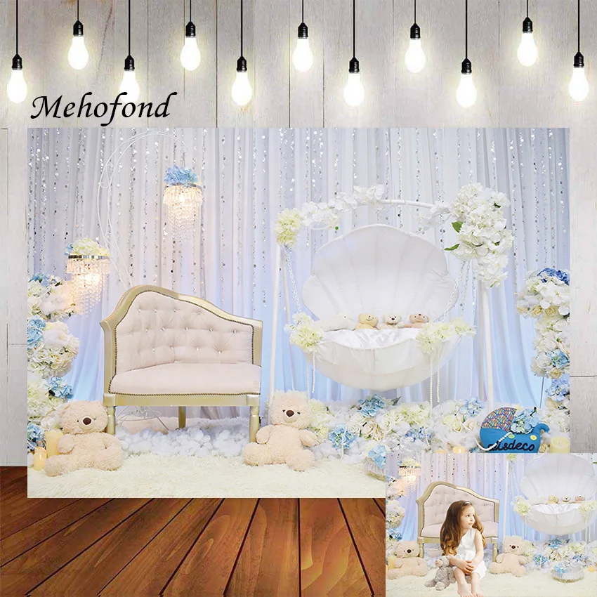 Mehofond Photography Background Boudoir Bedroom Interior Room Girls Birthday Party Cake Smash Decor Backdrop Photo Studio Props