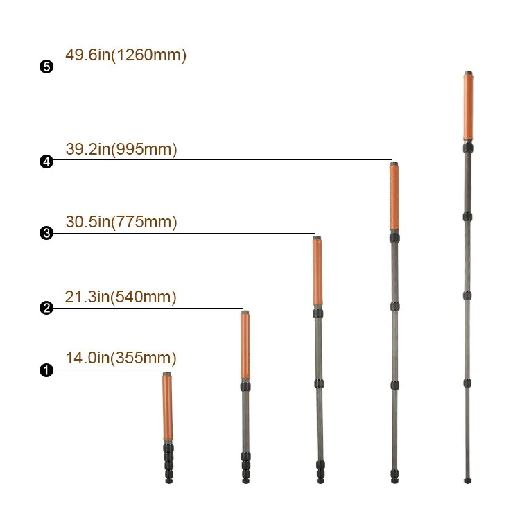 Professional Aluminum Alloy Camera Tripod Newest Design Triangular Center Tube For Enhanced Stability Reduced Storage Space