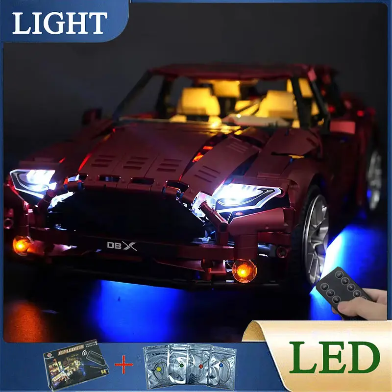 RC Técnico Sports Car Building Blocks Set, Kit de Luz LED, Apenas Luz LED, Modelo sem Blocos, DIY, T5024