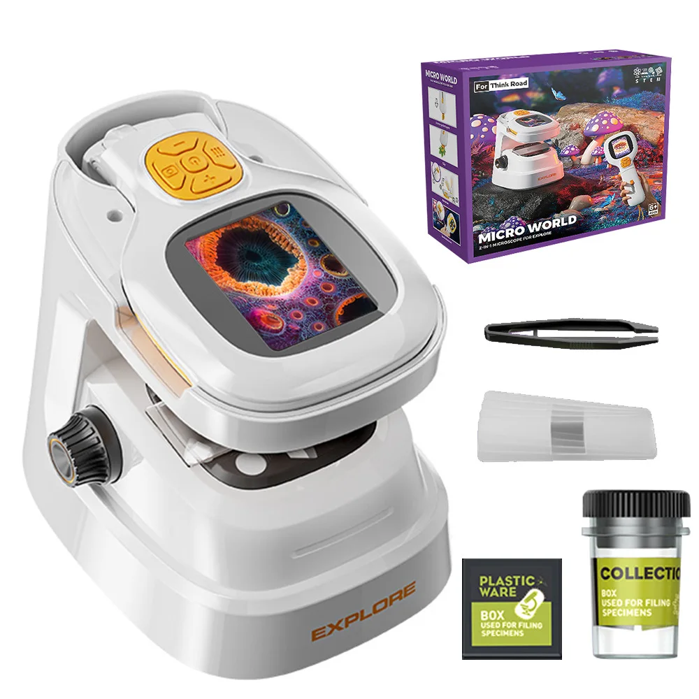 Children Handheld Electron Microscope Portable Intelligent Simulation Science Experiment Set Outdoor Biology Learning  Equipment