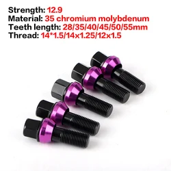 16/20Pieces Forged modified wheel eccentric bolt 5x114.3 to 5x112 M14x1.5 12x1.5 suit for VW-Golf 5/6/7 Audi-A3 A4 A5 A6 TT Benz