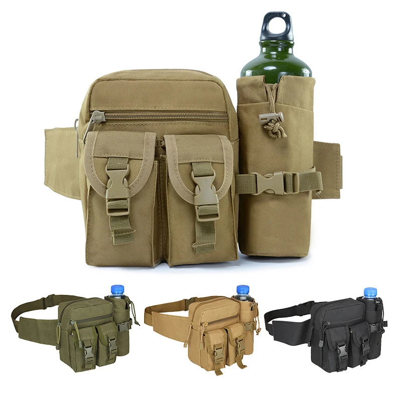 Multi-Sport Water Bottle Waist Bag Is Detachable and Suitable for Outdoor Sports Such as Mountaineering, Camping, and Hiking