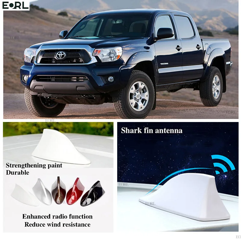

For Toyota Tacoma Shark Fin Antenna FM Signal Super Aerials Amplifier Waterproof Signal Amplifier FM/AM Radio Aerials