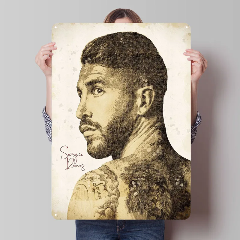 세르지오 라모스(Sergio Ramos)를 주제로 한 스키치 메탈 싸인: 라모스(RMAOS)를 중심으로 한 벽 장식 추천 및 평가