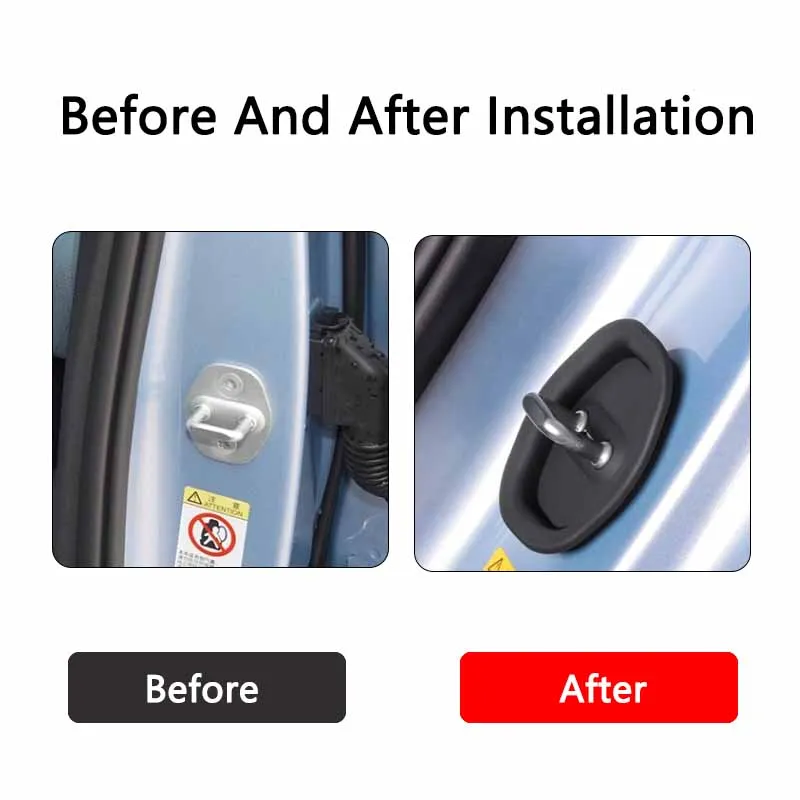 For BYD Seal EV 2022-2023 Special silicone shock-absorbing and anti noise device for door latch protection cover limiter