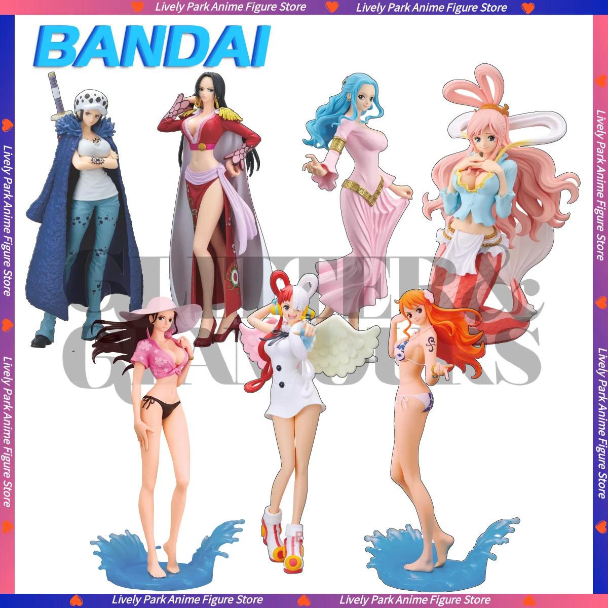 

Оригинальная фигурка BANDAI ONE PIECE GLITTER&GLAMOURS TRAFALGAR.LAW BOA.HANCOCK NEFELTARI VIVI SHIRAHOSHI NICO ROBIN NAMI UTA