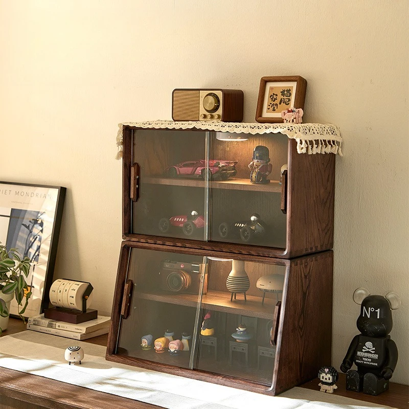 

Solid wood cup storage rack, dining side cabinet, desktop countertop