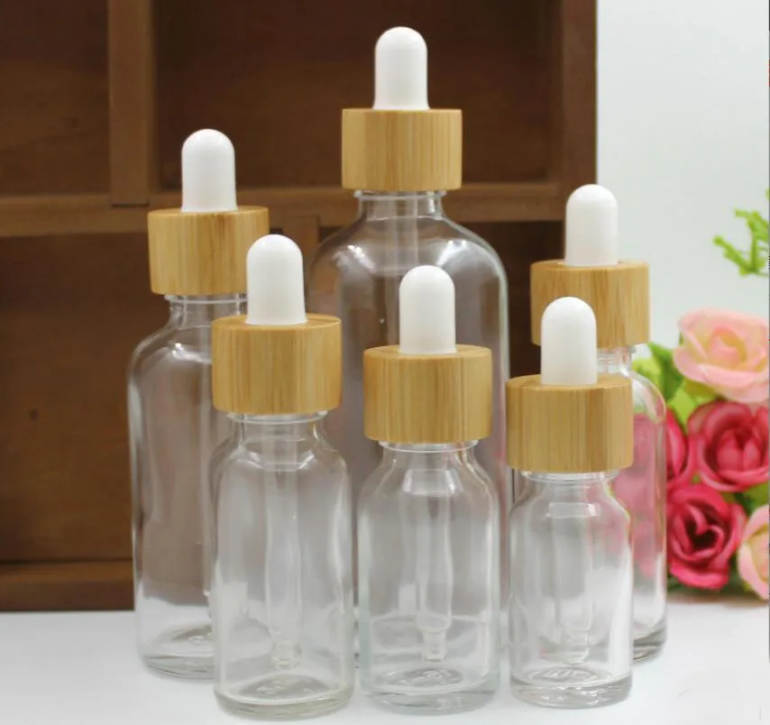 5ml10ml15ml20ml30ml50ml100ml clear glass bottle dropper lid essential oil sample toner moisture lotion emulsion cosmetic packing