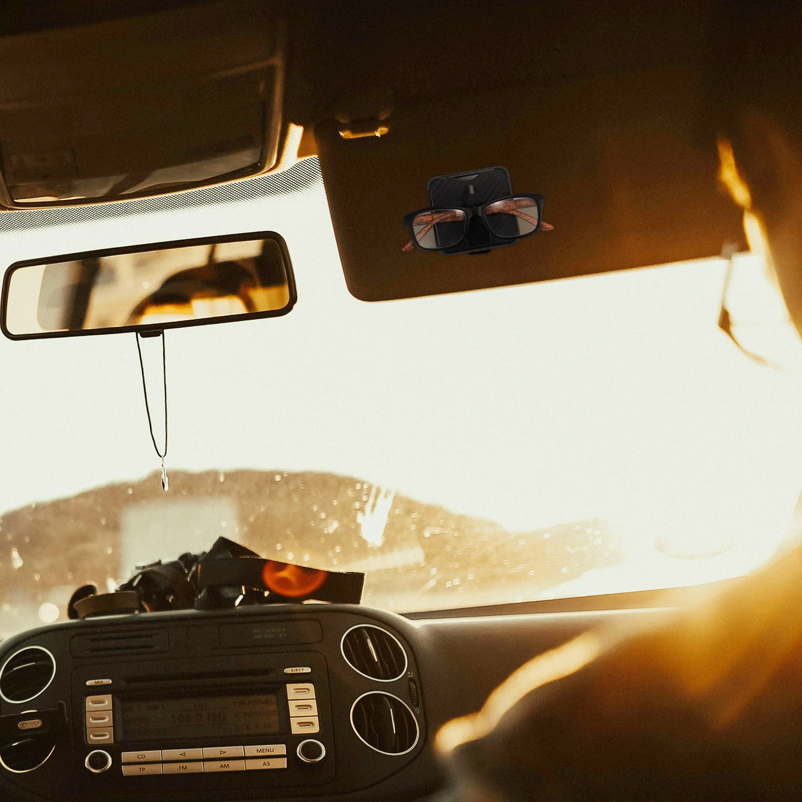 

Car Sun Visor Sunglasses Holder Clip Eyeglass Organizer Glasses Storage For Car Suv Truck Auto Accessory