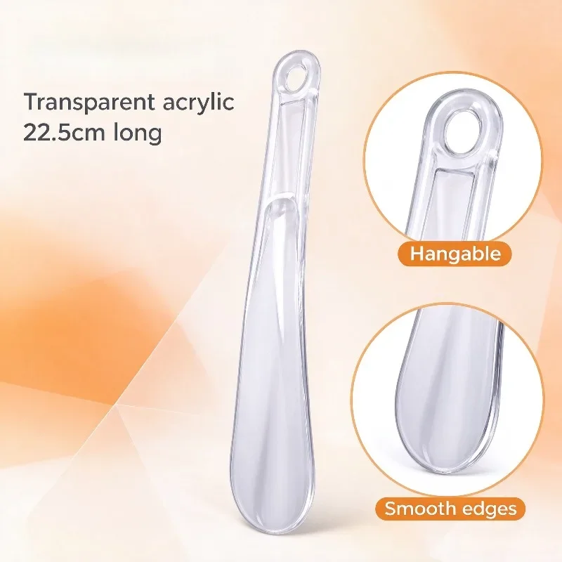 23cm Plastic Shoehorn, Portable Lightweight Shoe Lifter Easy Storage for Adults & Elderly