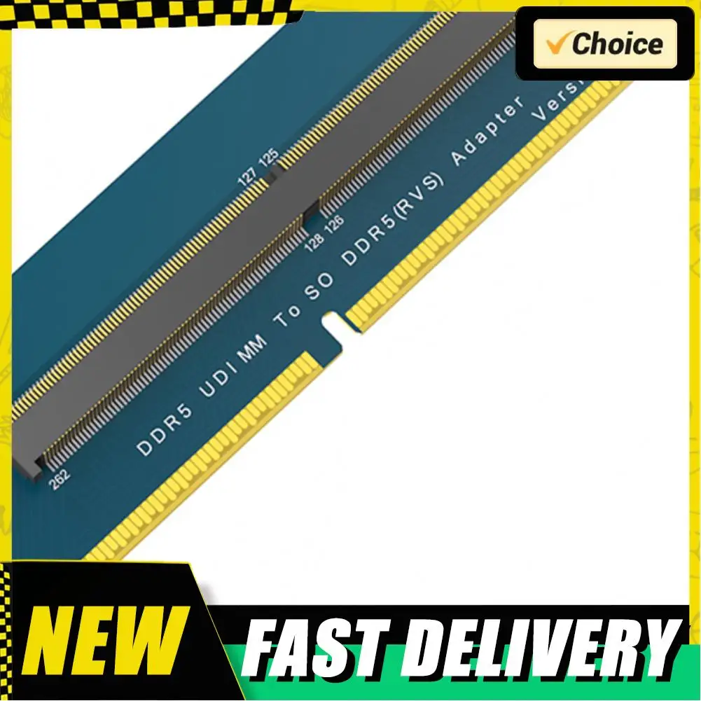 

Карта-адаптер для преобразования памяти DDR5 из SO-DIMM для ноутбуков в DIMM для ПК, с защитой от перегрузки по току, 1/2 шт.