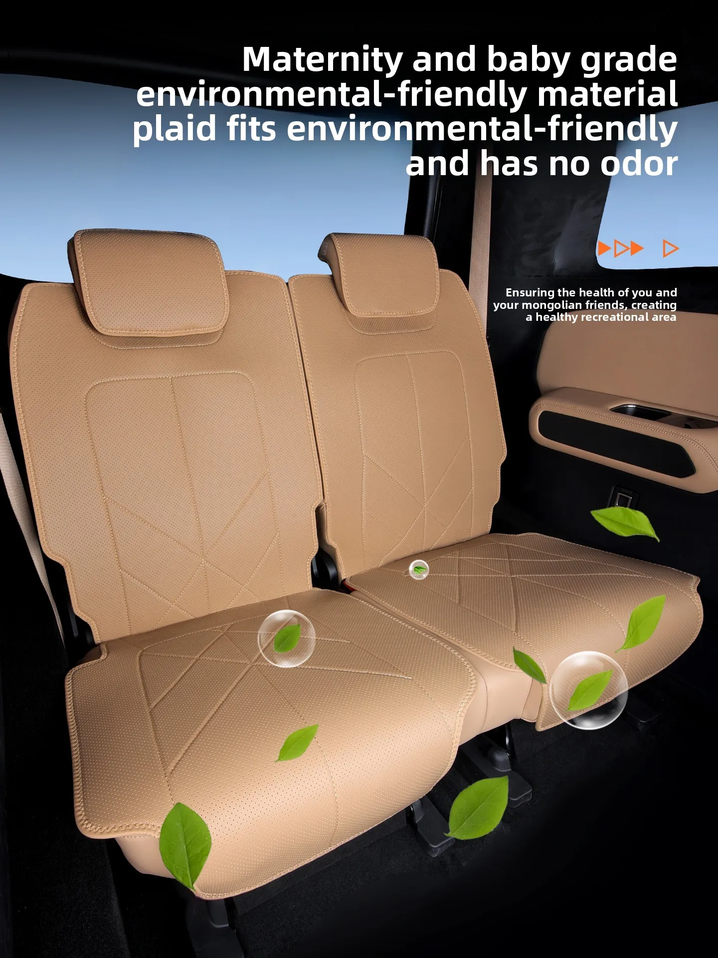 For BYD Leopard 8 Special Single piece Seat Cushion Four Season Universal Summer Winter Ventilated Half package Cover Interior
