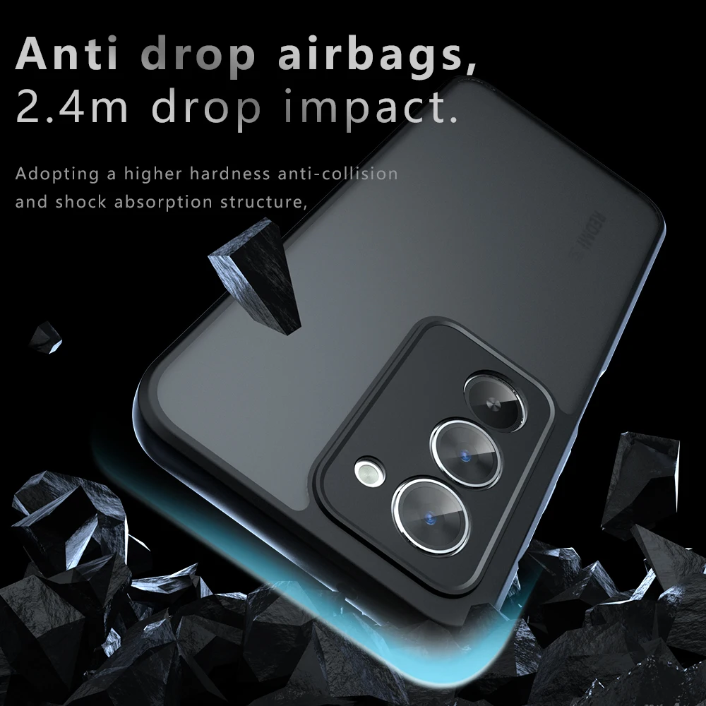 Schutzhülle für Redmi 15, Europa-Version (171 mm), ultradünn, matt, durchscheinend und transparent, vollständiger Schutz, Funda Capa