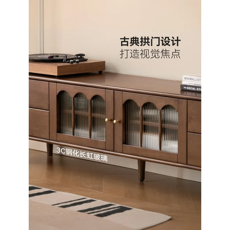 Home retro style storage cabinet living room storage TV cabinet