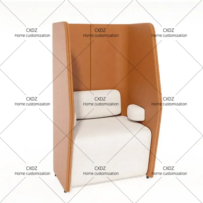 XX creative lounge area high back card seat sofa library coffee shop sofa