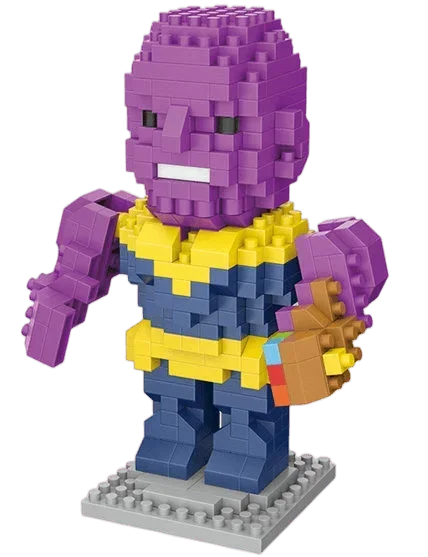 Hero Cartoon Micro Particle Building Blocks Children Assembly Toy Anime Action Figure Boy Girl Kid Gift Cute Toy Building Bricks