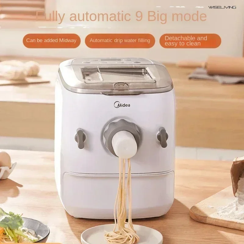 Maker machine Noodle paste. Electric pasta making. Home automatic Sets die head. Press dough roller. Automaton Fully.